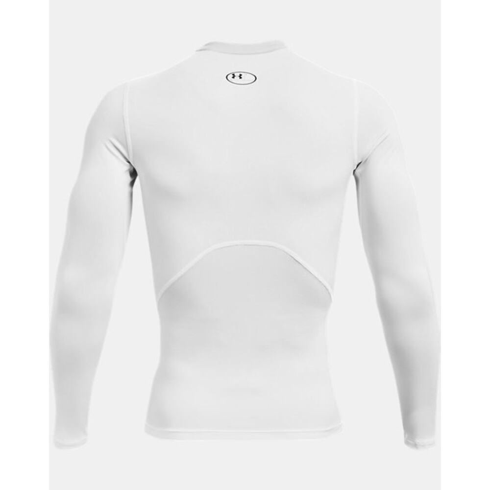 Under Armour Men’s White HeatGear Compression Long Sleeve - Picture 2 of 2